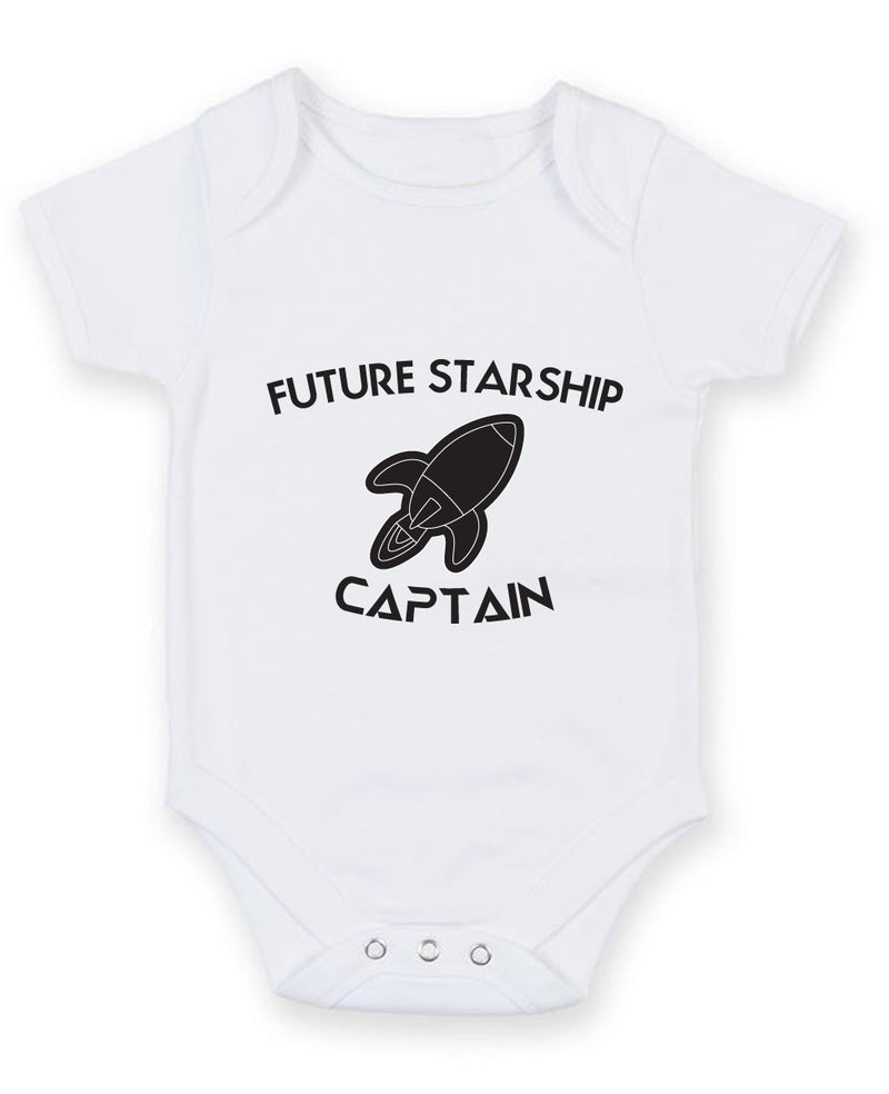 Future Starship Captain Baby Grow Bodysuit