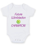Future Wimbledon Champion Printed Baby Grow Bodysuit Boy Girl Unisex Gift