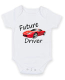 Future Driver Personalised Baby Boy Girl Unisex Short Sleeve Bodysuit
