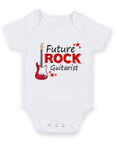 Future Rock Guitarist Personalised Baby Boy Girl Unisex Short Sleeve Bodysuit