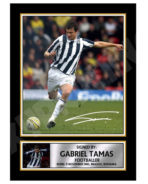 GABRIEL TAMAS Football Player Printed Signature Print