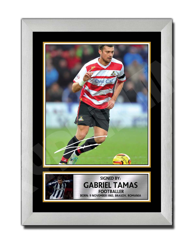 GABRIEL TAMAS 2 Limited Edition Football Player Signed Print - Football