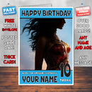 GAL GADOB BM2 THEME INSPIRED Style PERSONALISED Kids Adult FUNNY Birthday Card