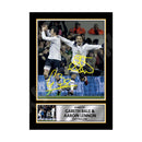 GARETH BALE _ AAROIN LENNON Limited Edition Football Player Signed Print - Football