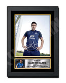 GARETH BARRY Limited Edition Football Player Signed Print - Football