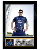 GARETH BARRY Limited Edition Football Player Signed Print - Football
