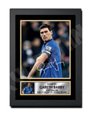GARETH BARRY 2 Limited Edition Football Player Signed Print - Football