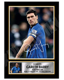GARETH BARRY 2 Limited Edition Football Player Signed Print - Football