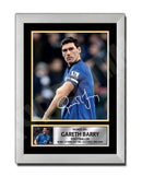GARETH BARRY 2 Limited Edition Football Player Signed Print - Football