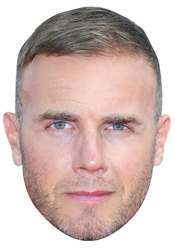 GARY BARLOW JB - Music Star Fancy Dress Cardboard Celebrity Party Face Mask