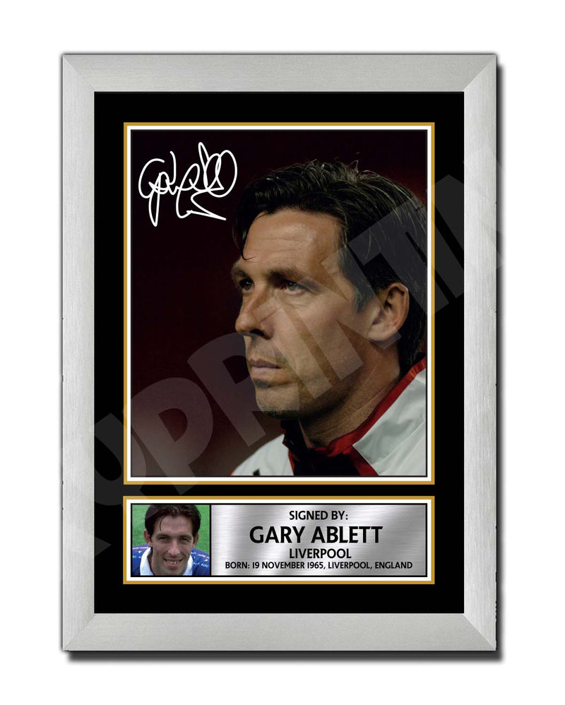 GARY ABLETT 2 Limited Edition Football Player Signed Print - Football