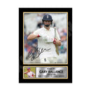 GARY BALLANCE Limited Edition Cricketer Signed Print - Cricket Player