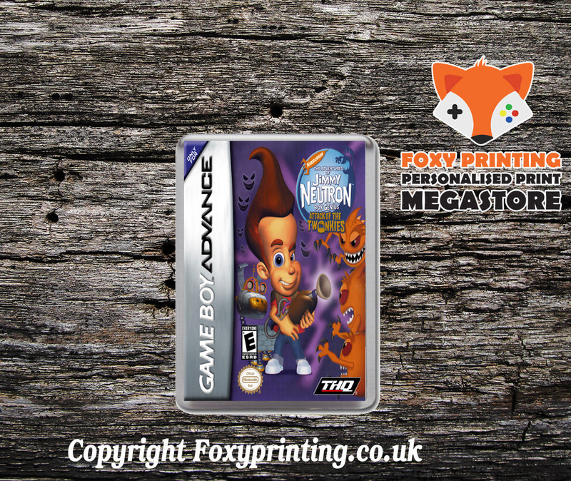 Adventures Of Jimmy Neutron Boy Genius - Attack Of The Twonkies, The_DS - Gameboy Advance Retro Gaming Magnet