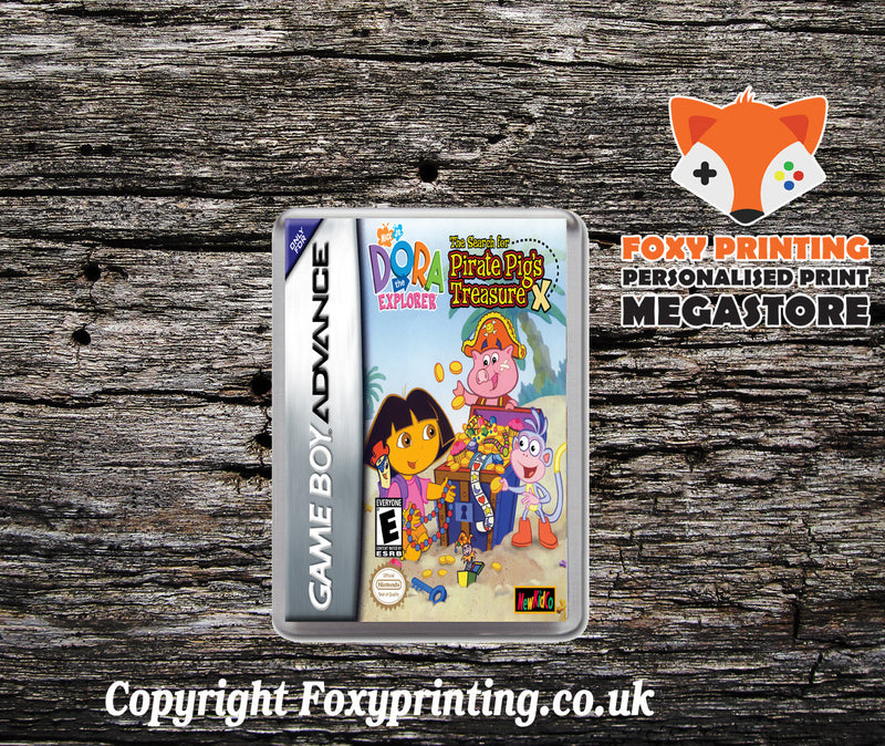 Dora The Explorer - The Search For Pirate Pig's Treasure - Gameboy Advance Retro Gaming Magnet