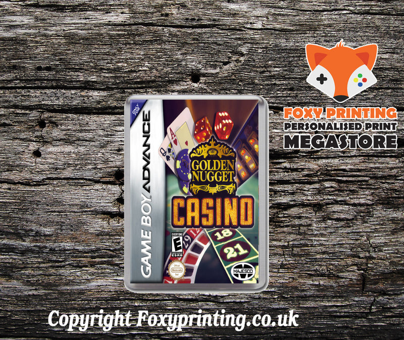 Golden Nugget Casino - Gameboy Advance Retro Gaming Magnet