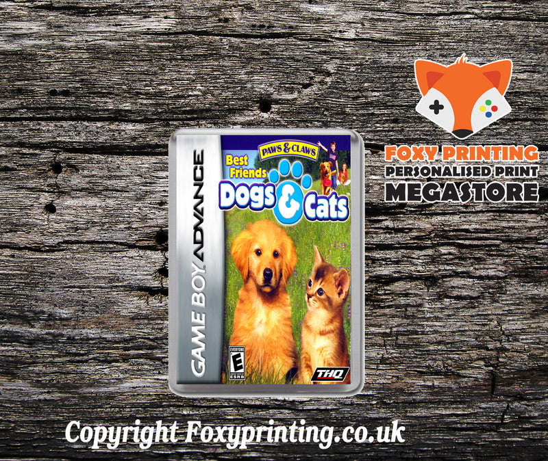 Paws & Claws - Best Friends Dogs & Cats - Gameboy Advance Retro Gaming Magnet