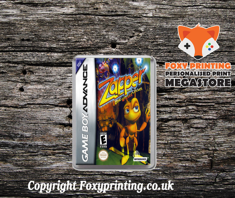 Zapper - One Wicked Cricket! - Gameboy Advance Retro Gaming Magnet