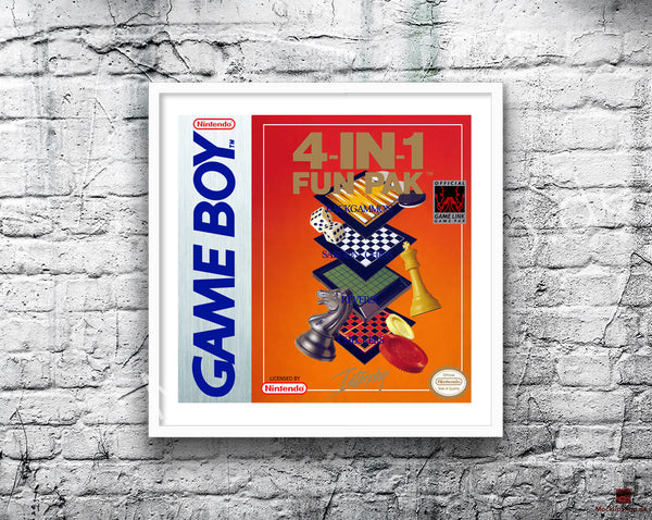 4-In-1 Fun Pak Game Style Inspired Retro Gaming Poster