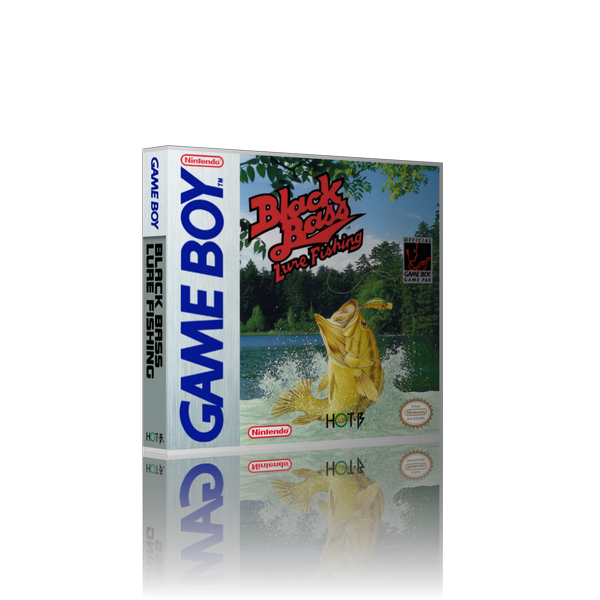 Black Bass Lure Fishing Nintendo DS Style REPLACEMENT Retro Gaming Case