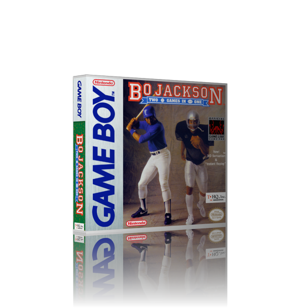 Bo Jackson  Two Games In One Nintendo DS Style REPLACEMENT Retro Gaming Case
