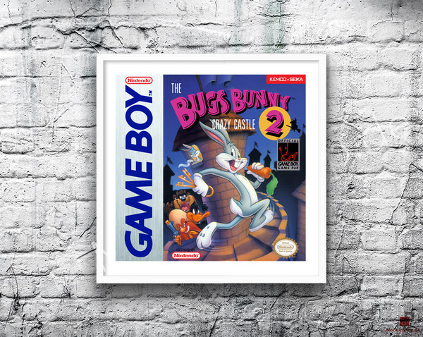 Bugs Bunny Crazy Castle 2, The Game Style Inspired Retro Gaming Poster