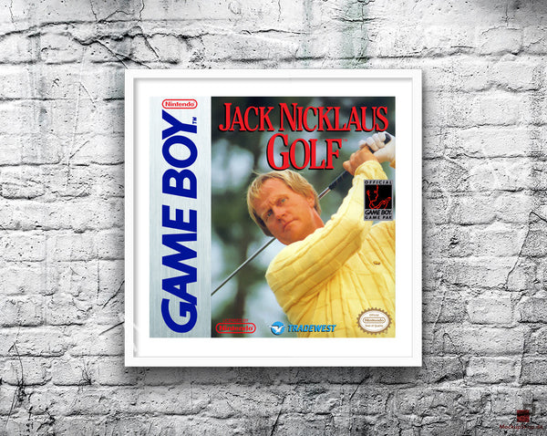 Jack Nicklaus Golf Game Style Inspired Retro Gaming Poster
