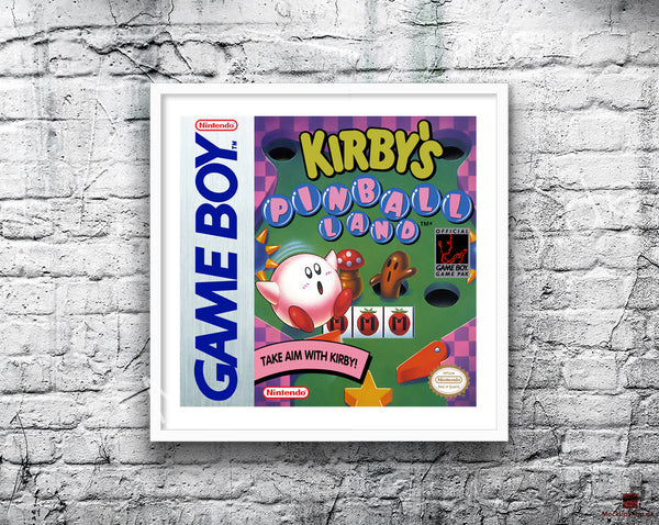 Kirby's Pinball Land Game Style Inspired Retro Gaming Poster