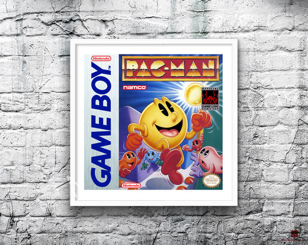 Pac Man Game Style Inspired Retro Gaming Poster