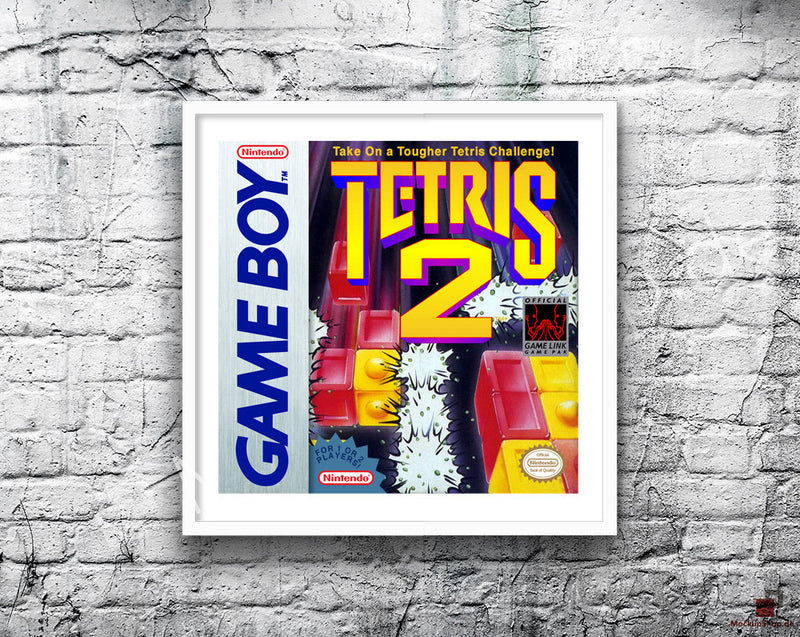 Tetris 2 Game Style Inspired Retro Gaming Poster A2 A3 Or A4