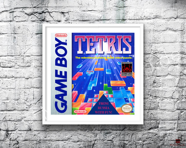 Tetris Game Style Inspired Retro Gaming Poster