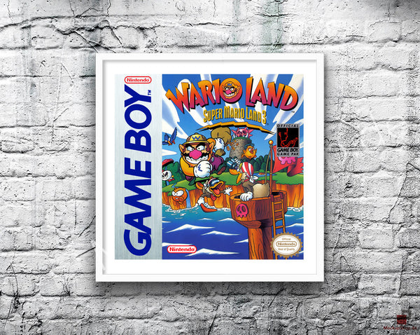 Wario Land - Super Mario Land 3 Game Style Inspired Retro Gaming Poster