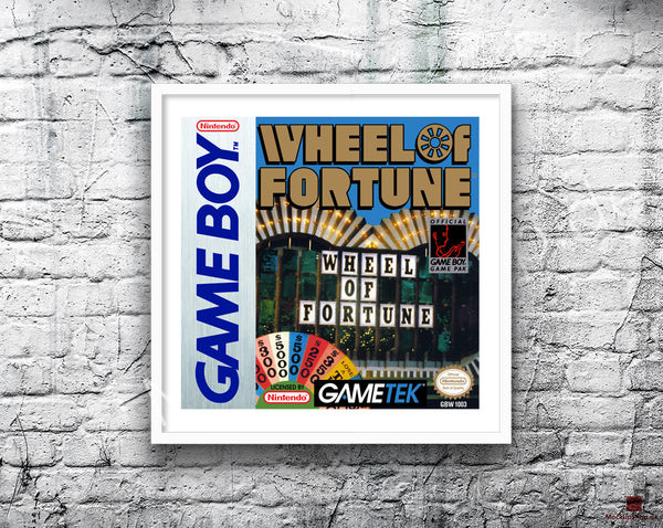 Wheel Of Fortune Game Style Inspired Retro Gaming Poster
