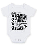 GD You Are As Smart As Batman Personalised Baby Boy Girl Unisex Short Sleeve Bodysuit