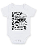 GD You Are As Smart As Ironman Personalised Baby Boy Girl Unisex Short Sleeve Bodysuit