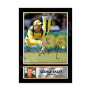 GEORGE BAILEY Limited Edition Cricketer Signed Print - Cricket Player