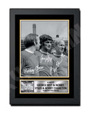 GEORGE BEST BOBBY CHARLTON _ NOBBY STILES 2 Limited Edition Football Player Signed Print - Football