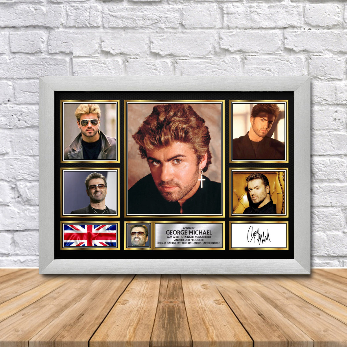 George Michael Printed Signature Print 2