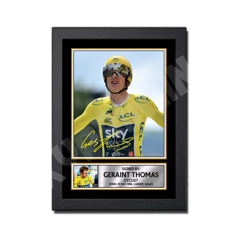GERAINT THOMAS 2 Limited Edition Athletics Signed Print - Athletic