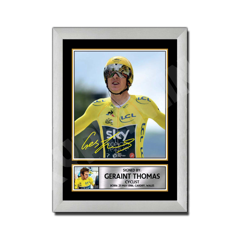 GERAINT THOMAS 2 Limited Edition Athletics Signed Print - Athletic