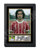 GERD MULLER 2 Limited Edition Football Player Signed Print - Football