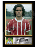 GERD MULLER 2 Limited Edition Football Player Signed Print - Football