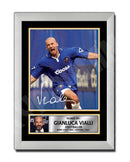 GIANLUCA VIALLI 2 Limited Edition Football Player Signed Print - Football