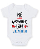 Me and My Godfather Love GILLNGHAM Personalised FOOTBALL TEAM Baby Grow
