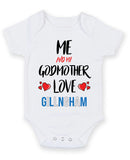 Me and My Godmother Love GILLNGHAM Personalised FOOTBALL TEAM Baby Grow