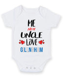 Me and My Uncle Love GILLNGHAM Personalised FOOTBALL TEAM Baby Grow