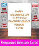 GINGER PERSON Valentines Day Card
