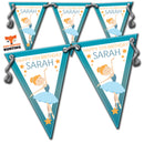 GIRLS BALLET BALLERINA PARTY BUNTING 1 Personalised Custom Bunting Premium Party Decorations  (Standard Bunting (14.8cm X 21cm))
