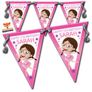 GIRLS BALLET BALLERINA PARTY BUNTING 2 Personalised Custom Bunting Premium Party Decorations  (Standard Bunting (14.8cm X 21cm))
