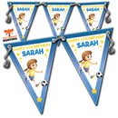 GIRLS FOOTBALL PARTY Bunting Premium Party Decorations  (Standard Bunting (14.8cm X 21cm))