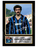 GIUSEPPE BERGOMI Limited Edition Football Player Signed Print - Football